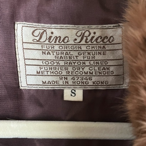 Women's Tan and Brown Fur Jacket - Picture 2 of 14